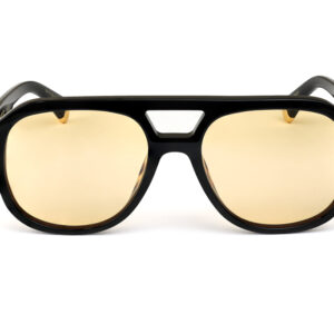 Сонцезахисні окуляри - LE STYLE - GLOSS BLACK - YELLOW LENS