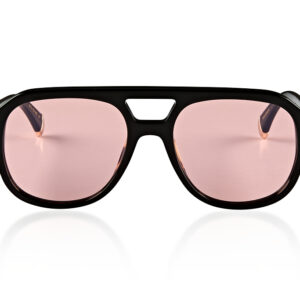 Сонцезахисні окуляри - LE STYLE - GLOSS BLACK - PINK LENS